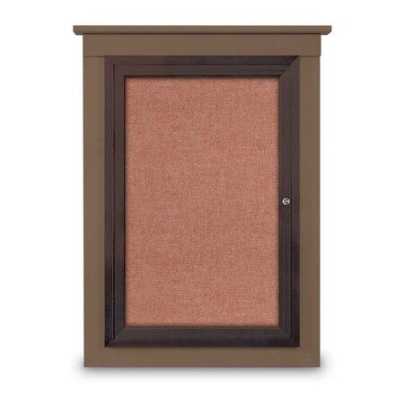 United Visual Products Single Door Enclosed Cathedral Letterboa UV1300CD-SATIN-BURGUN